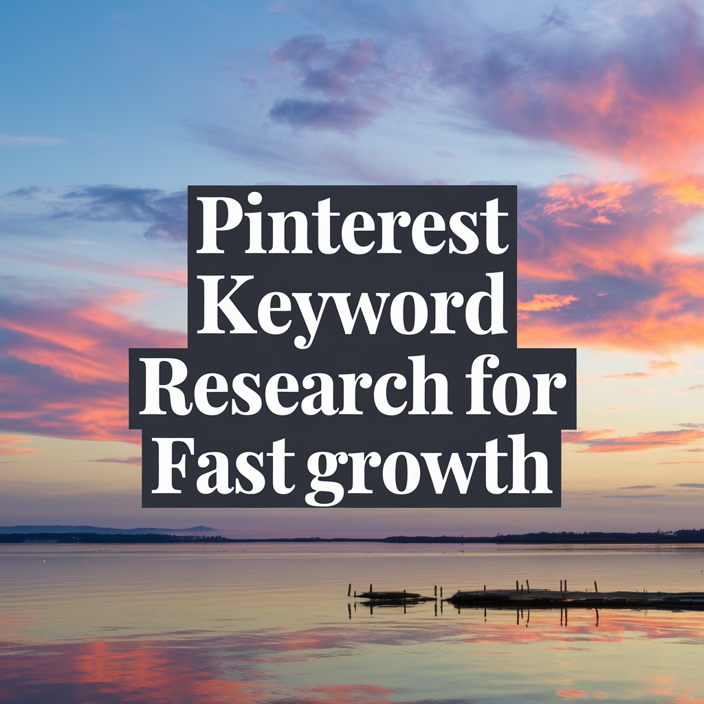 Pinterest Keyword Research for Fast Growth