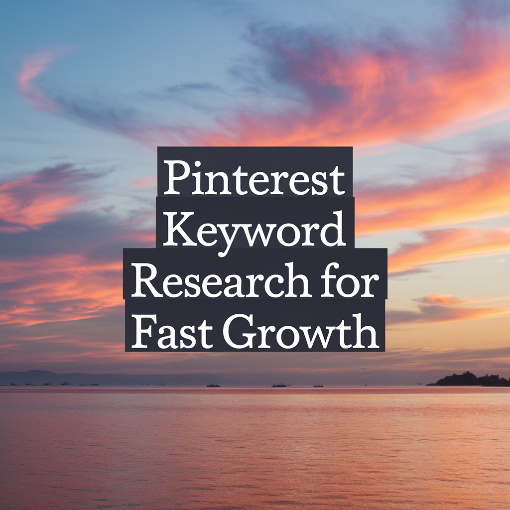 Pinterest Keyword Research for Fast Growth