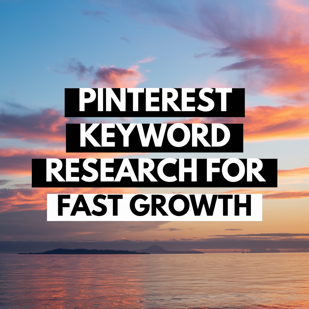 Pinterest Keyword Research for Fast Growth