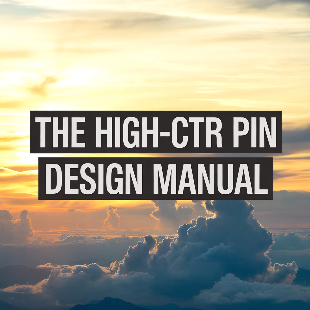 The High-CTR Pin Design Manual