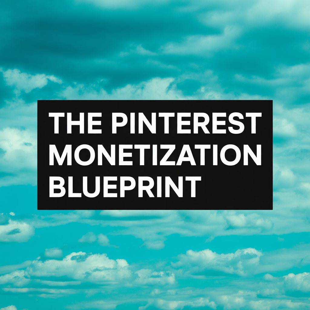 The Pinterest Monetization Blueprint