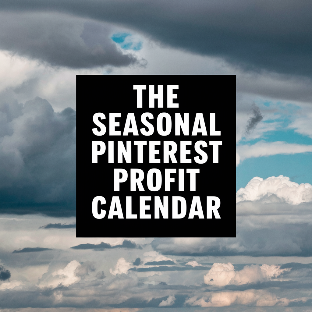The Seasonal Pinterest Profit Calendar