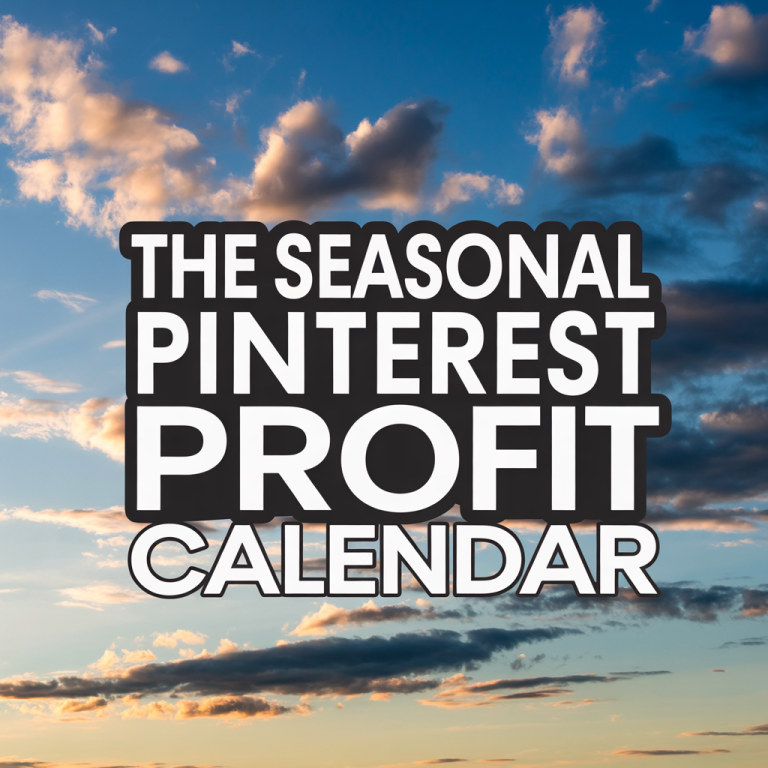 The Seasonal Pinterest Profit Calendar