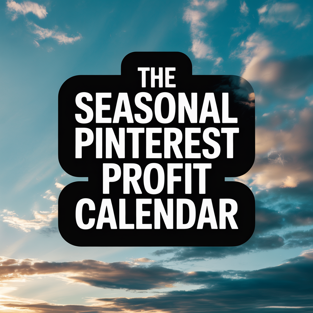 The Seasonal Pinterest Profit Calendar