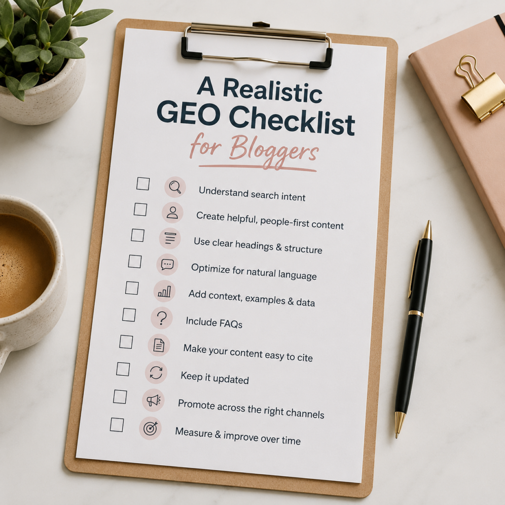 GEO for Bloggers in 2026: What Google Says Actually Works—and What Does Not